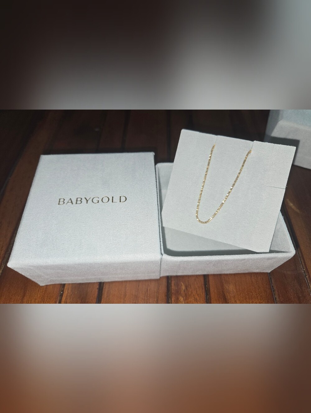 NWT BABY GOLD GLIMMER CHAIN 14K ANKLET